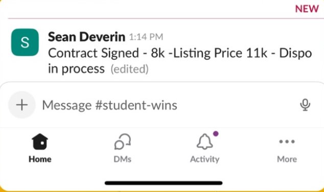 Contract signed 8K listing 11K