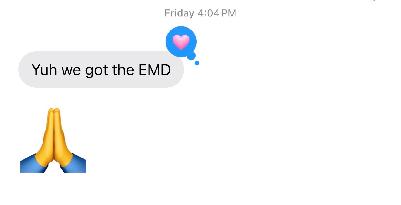 EMD received student win